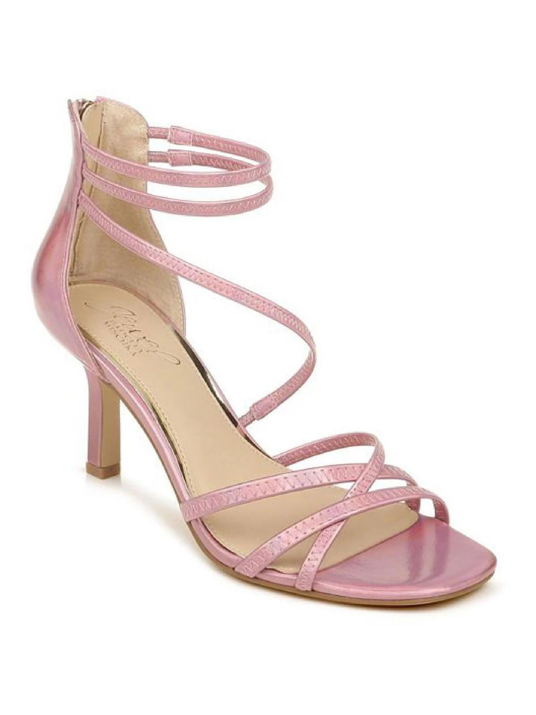 Deals β€οΈ Jewel Badgley Mischka Flor π© Womens Iridescent Strappy Strappy π©΄ Sandals βοΈ 7 Deals β€οΈ Jewel Badgley Mischka Flor π© Womens Iridescent Strappy Strappy π©΄ Sandals βοΈ - Image 5