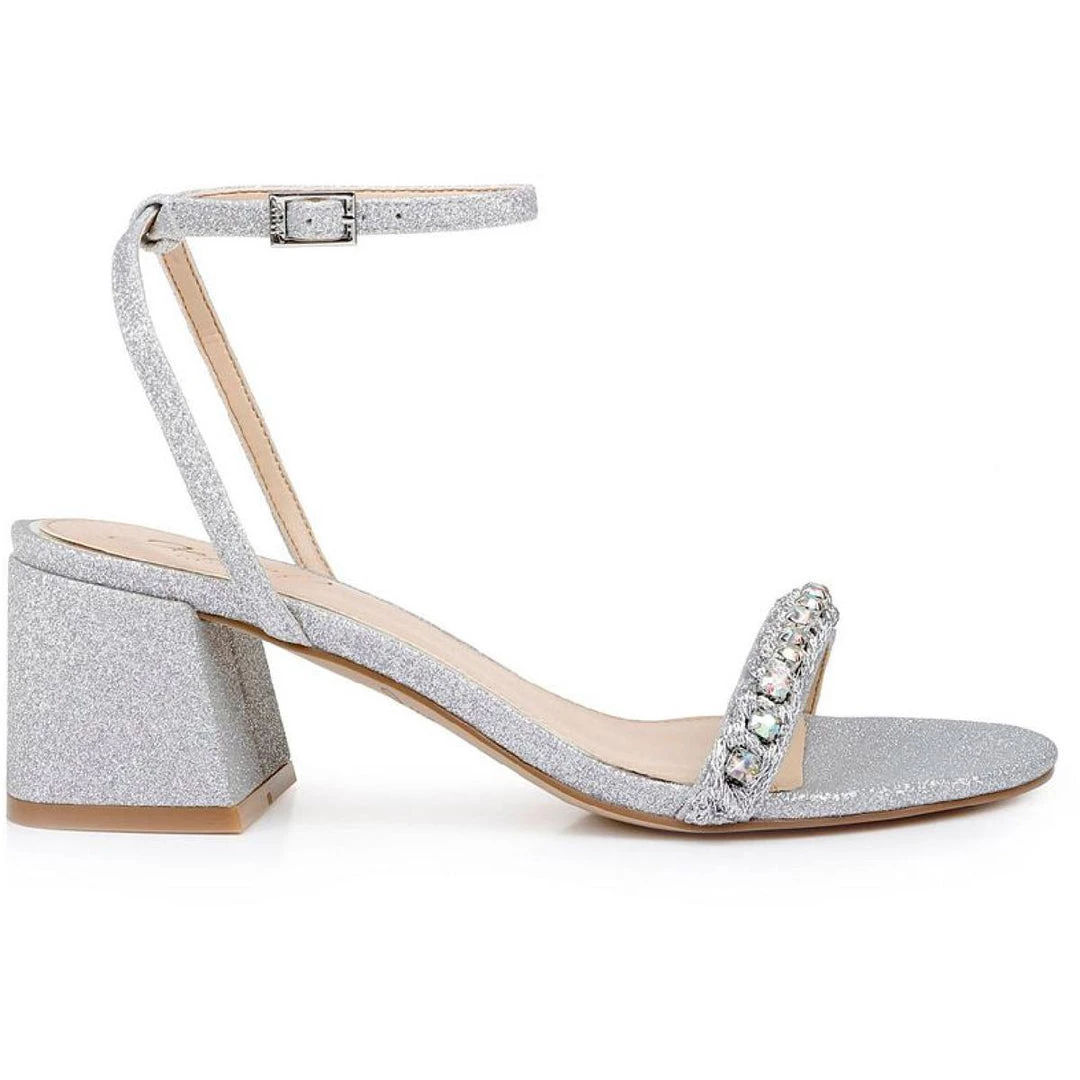 Best deal π Jewel Badgley Mischka Odonna π© Womens Rhinestone Glitter π Heels π 4 Best deal π Jewel Badgley Mischka Odonna π© Womens Rhinestone Glitter π Heels π - Image 2