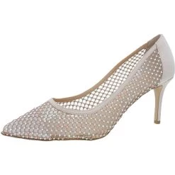 Cheap π₯° Jewel Badgley Mischka Floria π© Womens Embellished Mesh Pumps βοΈ