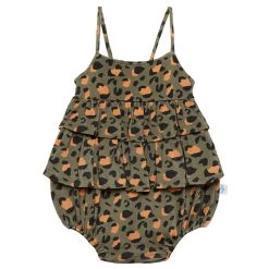 Outlet π₯° kids Posh Peanut Eli Basic Ruffled Strap Romper π₯