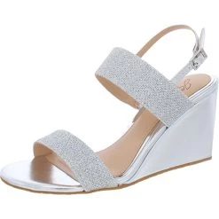 Hot Sale 👏 Jewel Badgley Mischka Nisa 👩 Womens Glitter Metallic Wedge 🩴 Sandals 👏 -Jordan Craig Sales Store 06bf418987fa4bda9da4691c5371ee32 1080x