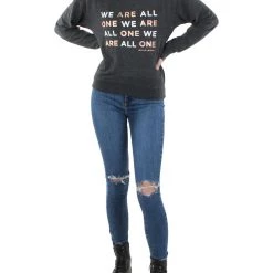 Flash Sale 🎉 Spiritual Gangster We Are All One 👩 Womens Graphic Crewneck Sweatshirt 🥰
