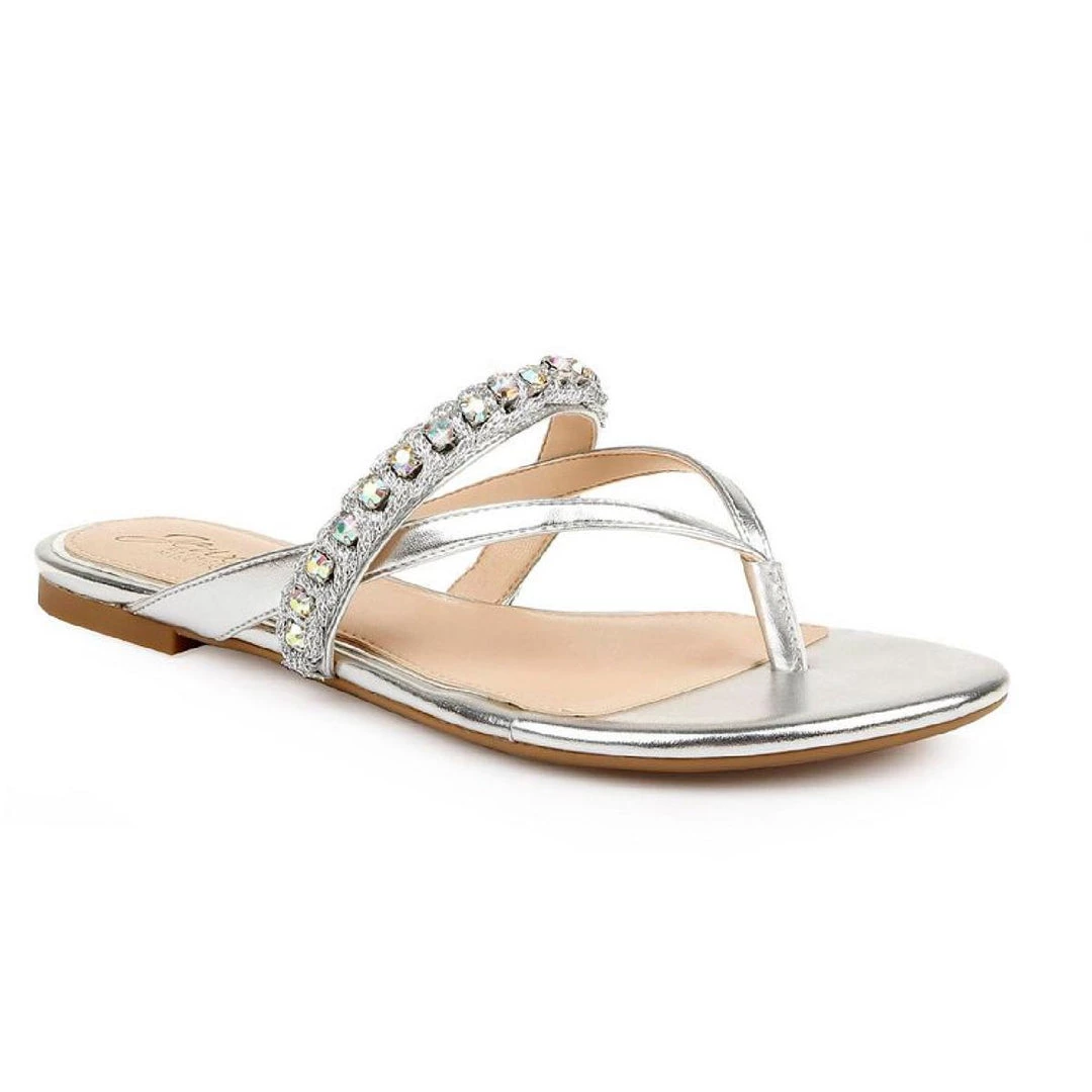 Discount π Jewel Badgley Mischka π© Womens Embellished π Dressy Thong π©΄ Sandals π₯° 4 Discount π Jewel Badgley Mischka π© Womens Embellished π Dressy Thong π©΄ Sandals π₯° - Image 2