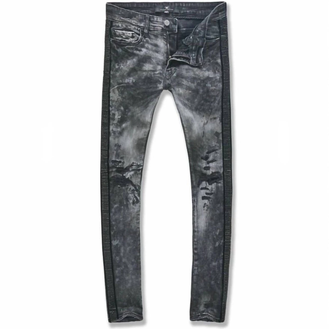 Wholesale π Jordan Craig Men'S Ross Vegas Striped Denim Jean in Triple Black π 3 Wholesale π Jordan Craig Men'S Ross Vegas Striped Denim Jean in Triple Black π