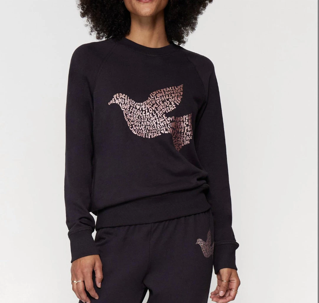 Discount 𧨠Spiritual Gangster π© women Dove Old School Pullover In Vintage Black β€οΈ 3 Discount 𧨠Spiritual Gangster π© women Dove Old School Pullover In Vintage Black β€οΈ