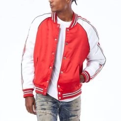 Best reviews of π Jordan Craig Men'S Cooperstown Bomber Jacket in Red π