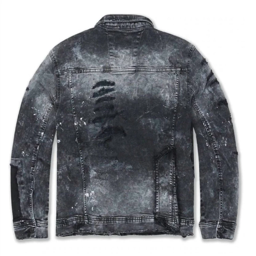 Coupon π₯° Jordan Craig Men'S Washington Heights Denim Trucker Jacket in Vintage Black β 6 Coupon π₯° Jordan Craig Men'S Washington Heights Denim Trucker Jacket in Vintage Black β - Image 4