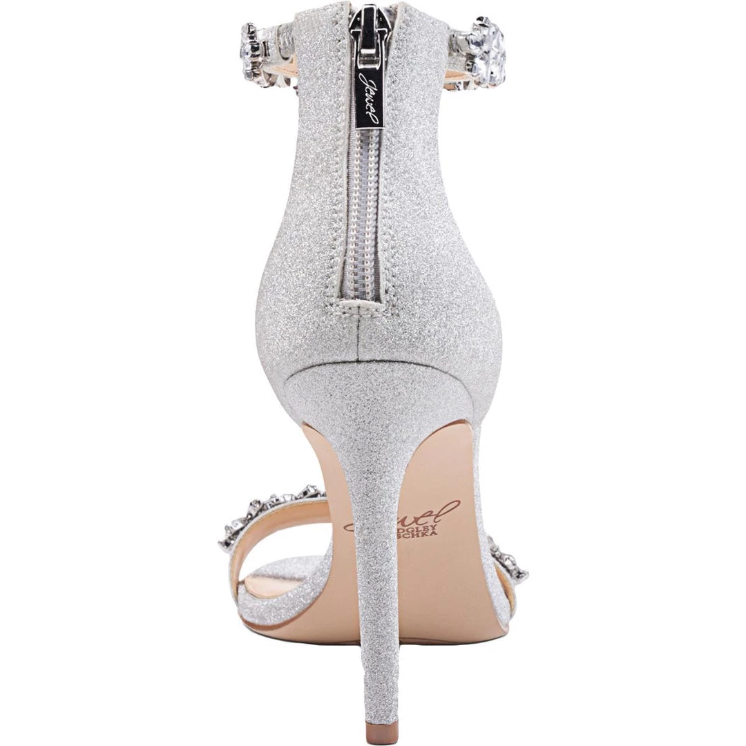 Promo π Jewel Badgley Mischka Ramira π© Womens Glitter Stiletto Evening π©΄ Sandals π 4 Promo π Jewel Badgley Mischka Ramira π© Womens Glitter Stiletto Evening π©΄ Sandals π - Image 2