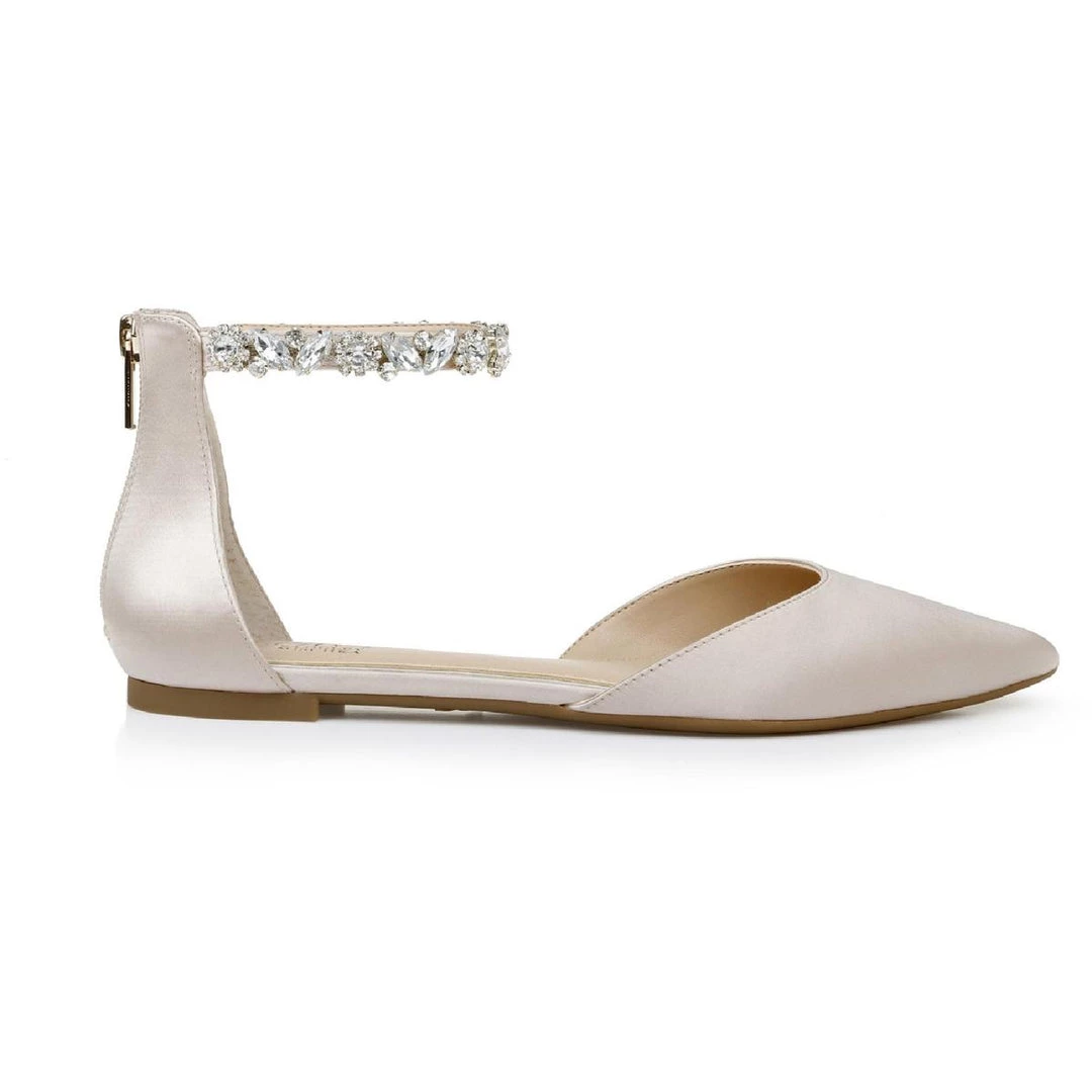 Cheapest β Jewel Badgley Mischka Cassidy π© Womens Embellished Evening Pointed Toe Flats βοΈ 4 Cheapest β Jewel Badgley Mischka Cassidy π© Womens Embellished Evening Pointed Toe Flats βοΈ - Image 2