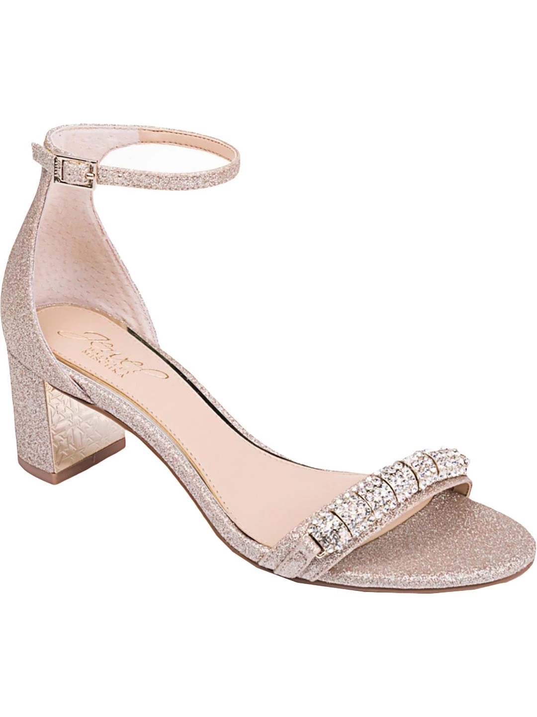 Best deal π₯° Jewel Badgley Mischka Ramsay π© Womens Glitter Open Toe Block π Heels β¨ 3 Best deal π₯° Jewel Badgley Mischka Ramsay π© Womens Glitter Open Toe Block π Heels β¨