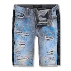 Cheapest 🎉 Jordan Craig Men'S Vegas Striped Denim Short in Blue Wave 🛒