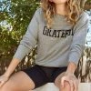 Buy ⭐ Spiritual Gangster 👩 women Grateful Old School Sweatshirt in Grey 🧨