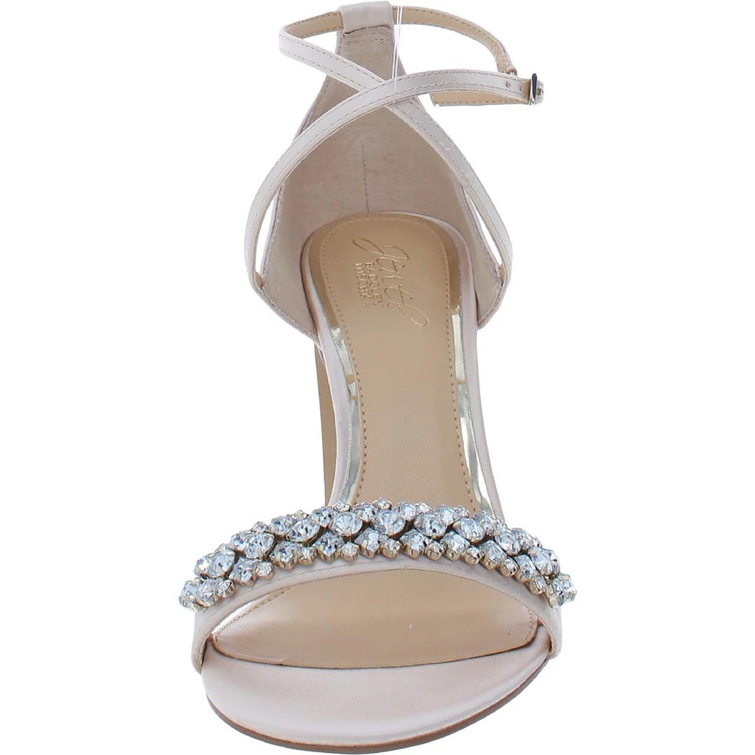 Cheap π Jewel Badgley Mischka Penny π© Womens Satin Rhinestone π Heels π₯° 4 Cheap π Jewel Badgley Mischka Penny π© Womens Satin Rhinestone π Heels π₯° - Image 2