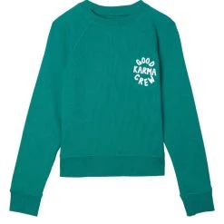 Cheapest ⭐ Spiritual Gangster kids Girl'S Karma Bridget Raglan Sweatshirt in Verde 😉