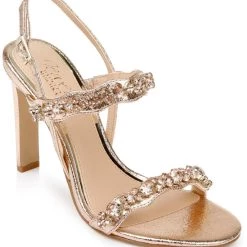 Buy π Jewel Badgley Mischka Odette π© Womens Satin Stiletto Slingback π©΄ Sandals π§¨