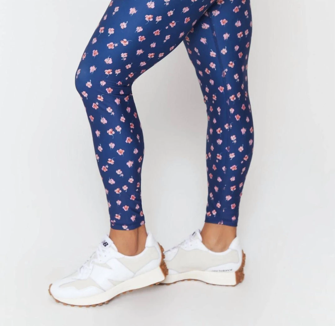 Hot Sale 𧨠Spiritual Gangster π© women Intent Eco Jersey High Waist Legging in Navy Florelae Print π 4 Hot Sale 𧨠Spiritual Gangster π© women Intent Eco Jersey High Waist Legging in Navy Florelae Print π - Image 2