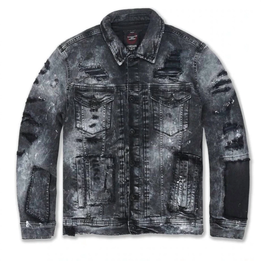 Coupon π₯° Jordan Craig Men'S Washington Heights Denim Trucker Jacket in Vintage Black β 5 Coupon π₯° Jordan Craig Men'S Washington Heights Denim Trucker Jacket in Vintage Black β - Image 3