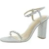 Best Sale 💯 Jewel Badgley Mischka Fancie 👩 Womens Glitter Evening Heel 🩴 Sandals ⭐