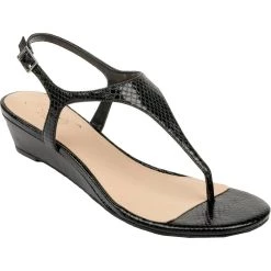 Best deal ✨ Jewel Badgley Mischka Brea 👩 Womens Snake Ankle Heel 🩴 Sandals 🎉