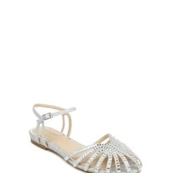 Discount ✔️ Jewel Badgley Mischka Perla 👩 Womens Embellished Slingback Kitten 👠 Heels 😍