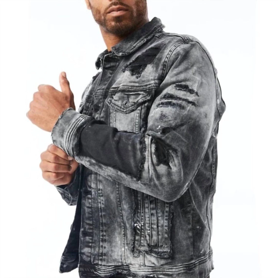 Coupon π₯° Jordan Craig Men'S Washington Heights Denim Trucker Jacket in Vintage Black β 4 Coupon π₯° Jordan Craig Men'S Washington Heights Denim Trucker Jacket in Vintage Black β - Image 2