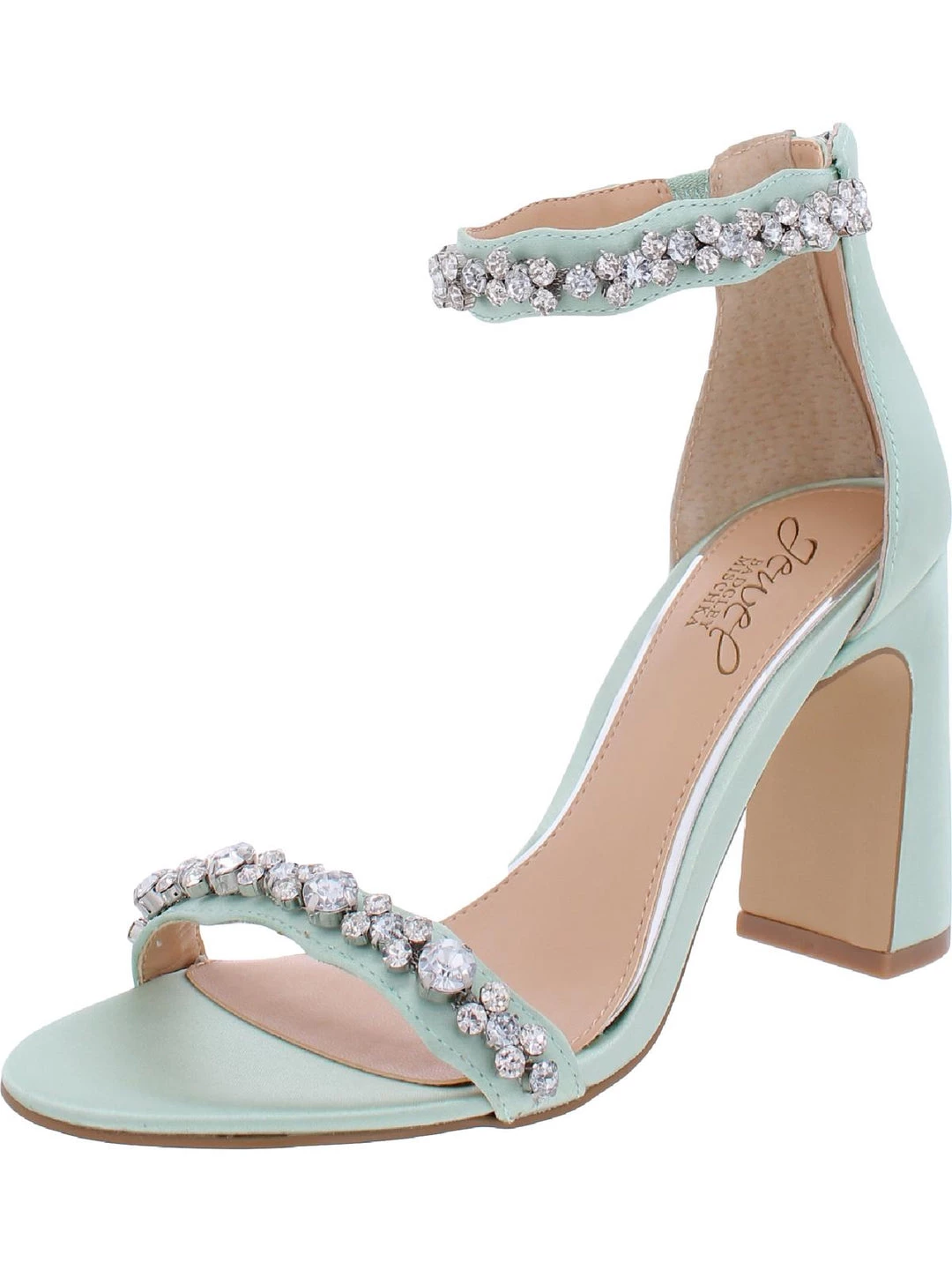 Cheap π Jewel Badgley Mischka Odessa π© Womens Satin Rhinestone π Heels 𧨠3 Cheap π Jewel Badgley Mischka Odessa π© Womens Satin Rhinestone π Heels π§¨