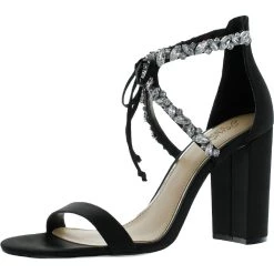 Cheap π Jewel Badgley Mischka Thamar π© Womens Satin Ankle Strap π Heels π
