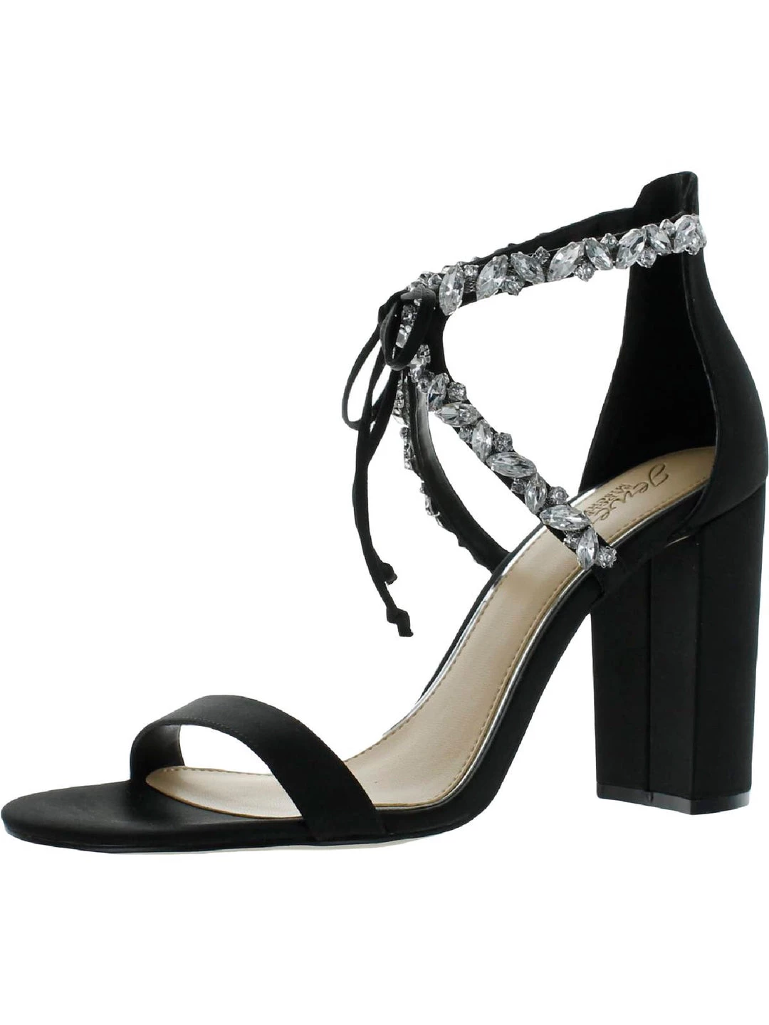 Cheap π Jewel Badgley Mischka Thamar π© Womens Satin Ankle Strap π Heels π 3 Cheap π Jewel Badgley Mischka Thamar π© Womens Satin Ankle Strap π Heels π