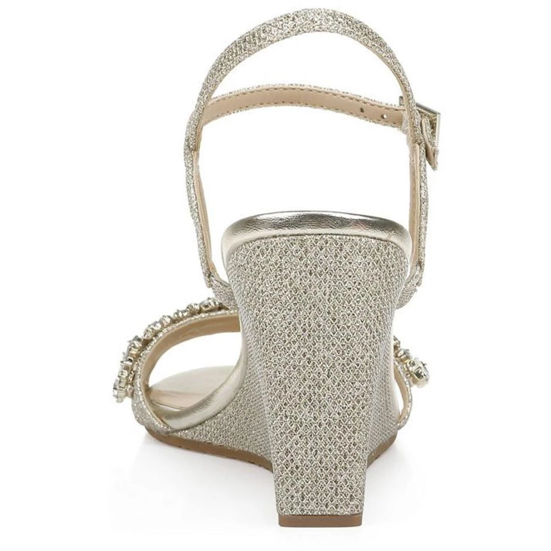 Flash Sale π Jewel Badgley Mischka Nell π© Womens Glitter Embellished Wedge π©΄ Sandals π 5 Flash Sale π Jewel Badgley Mischka Nell π© Womens Glitter Embellished Wedge π©΄ Sandals π - Image 3