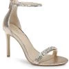 New ⭐ Jewel Badgley Mischka Campbell 👩 Womens Jeweled Stiletto Ankle Strap ⌛