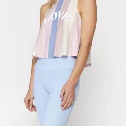 Hot Sale 🥰 Spiritual Gangster 👩 women Love Crop Tank in Multi ✨