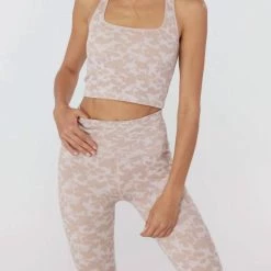 Wholesale 🎁 Spiritual Gangster 👩 women Jacquard Athena Seamless Tank in Quartz Floral ⭐