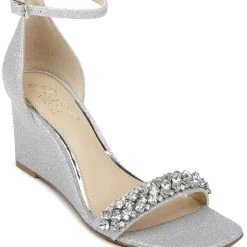 Best deal 🤩 Jewel Badgley Mischka Peggy 👩 Womens Ankle Strap Square Toe Wedge 👠 Heels 🤩 -Jordan Craig Sales Store 962d2830f8d143b4abff0016e4ad1a6b 7ad12df8 28f1 453e afbd db3fd87dde31 1080x