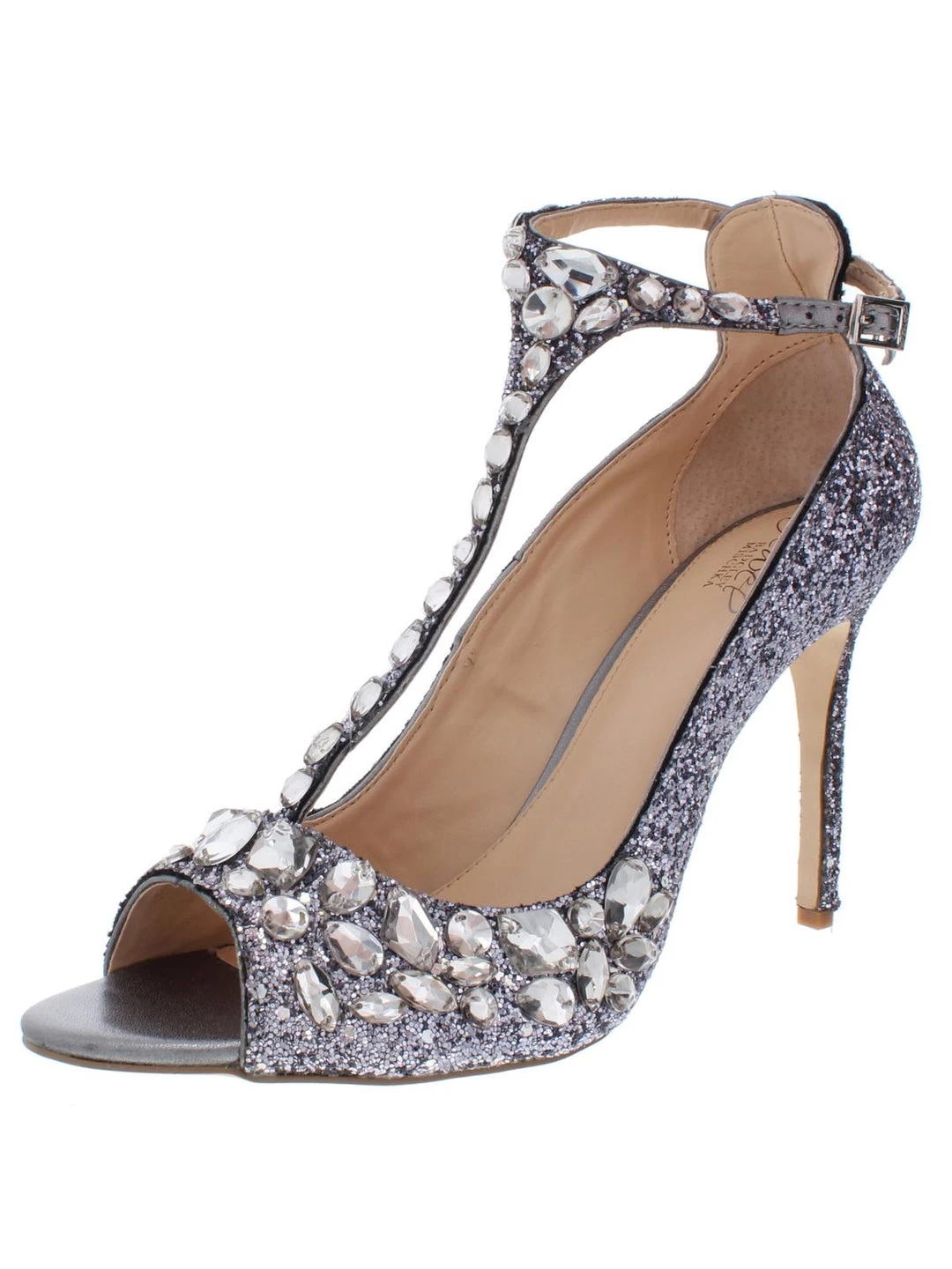 New π€© Jewel Badgley Mischka Conroy π© Womens Glitter Stilettos π Dress π©΄ Sandals π― 3 New π€© Jewel Badgley Mischka Conroy π© Womens Glitter Stilettos π Dress π©΄ Sandals π―