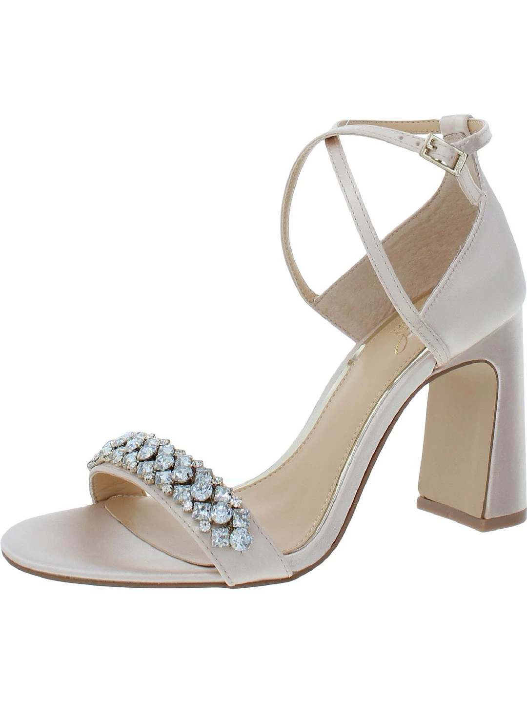 Cheap π Jewel Badgley Mischka Penny π© Womens Satin Rhinestone π Heels π₯° 3 Cheap π Jewel Badgley Mischka Penny π© Womens Satin Rhinestone π Heels π₯°