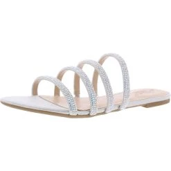 Brand new 🔥 Jewel Badgley Mischka Nigella 👩 Womens 👗 Dressy Strappy Flat 🩴 Sandals 💯