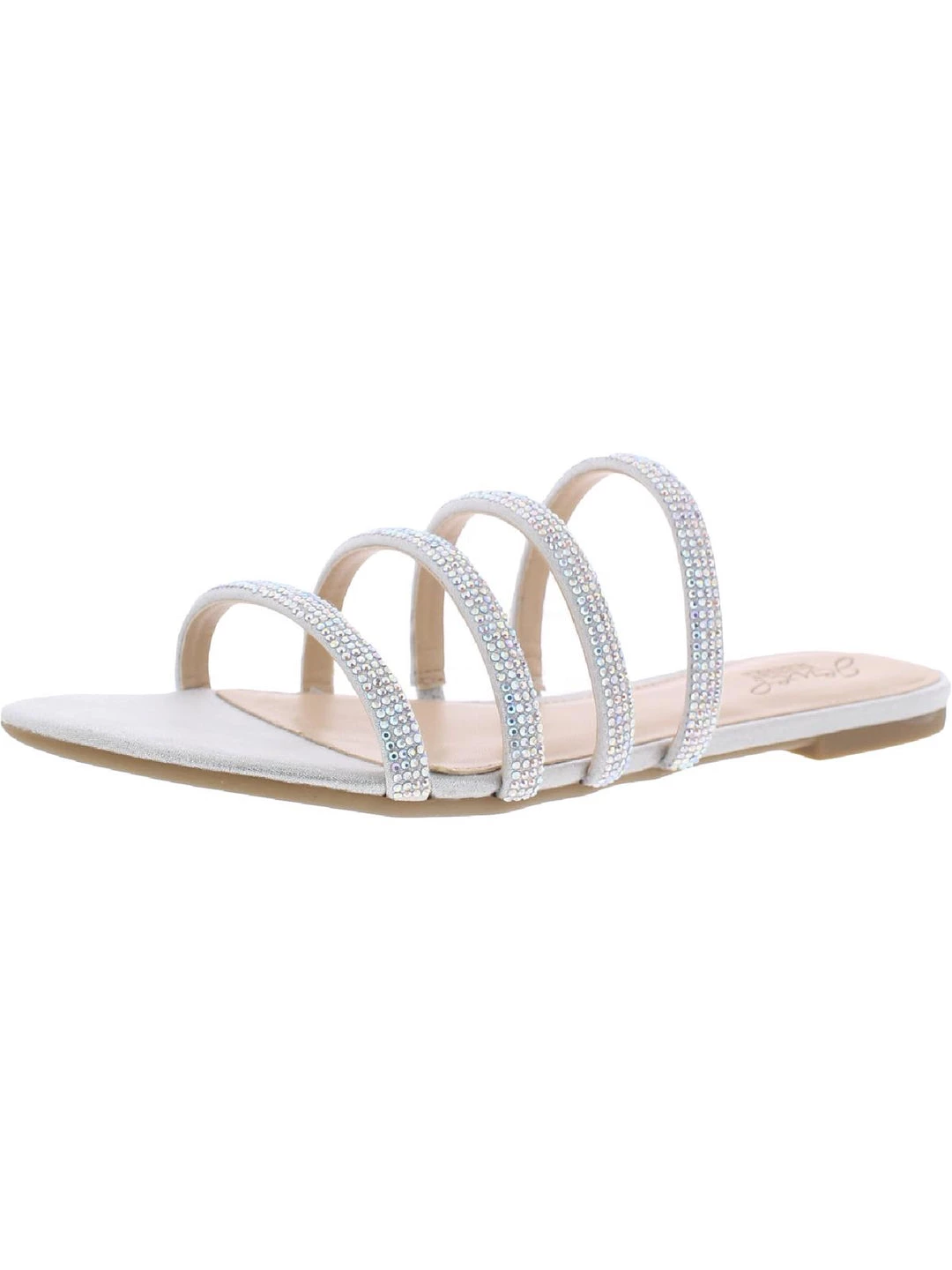 Brand new π₯ Jewel Badgley Mischka Nigella π© Womens π Dressy Strappy Flat π©΄ Sandals π― 3 Brand new π₯ Jewel Badgley Mischka Nigella π© Womens π Dressy Strappy Flat π©΄ Sandals π―