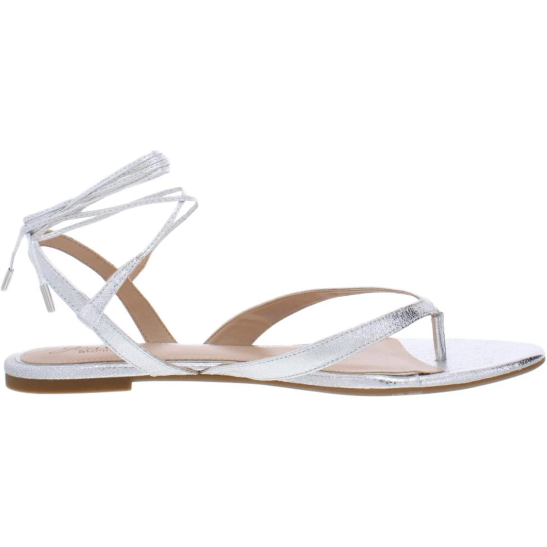 Outlet π― Jewel Badgley Mischka Nolana π© Womens Metallic Flat π Dress π©΄ Sandals π 7 Outlet π― Jewel Badgley Mischka Nolana π© Womens Metallic Flat π Dress π©΄ Sandals π - Image 5