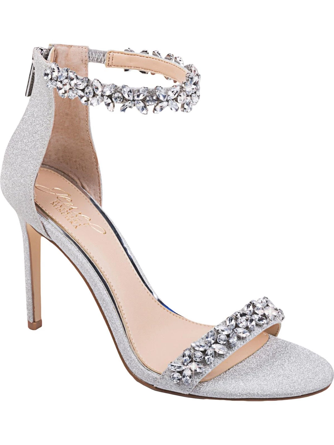 Promo π Jewel Badgley Mischka Ramira π© Womens Glitter Stiletto Evening π©΄ Sandals π 3 Promo π Jewel Badgley Mischka Ramira π© Womens Glitter Stiletto Evening π©΄ Sandals π