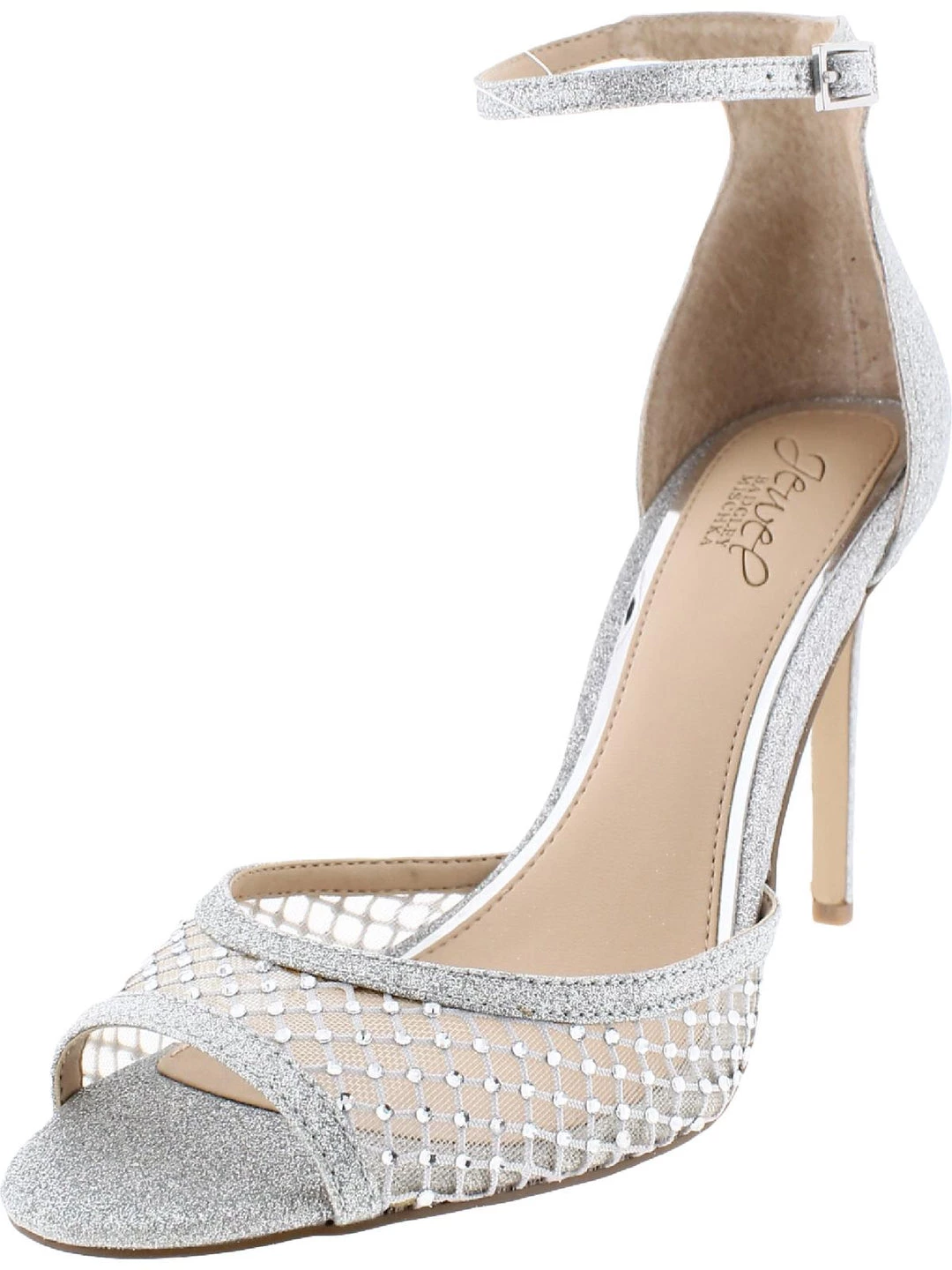 New β Jewel Badgley Mischka Nakisha π© Womens Padded Insole RHINESTONE Ankle Strap π 6 New β Jewel Badgley Mischka Nakisha π© Womens Padded Insole RHINESTONE Ankle Strap π - Image 4