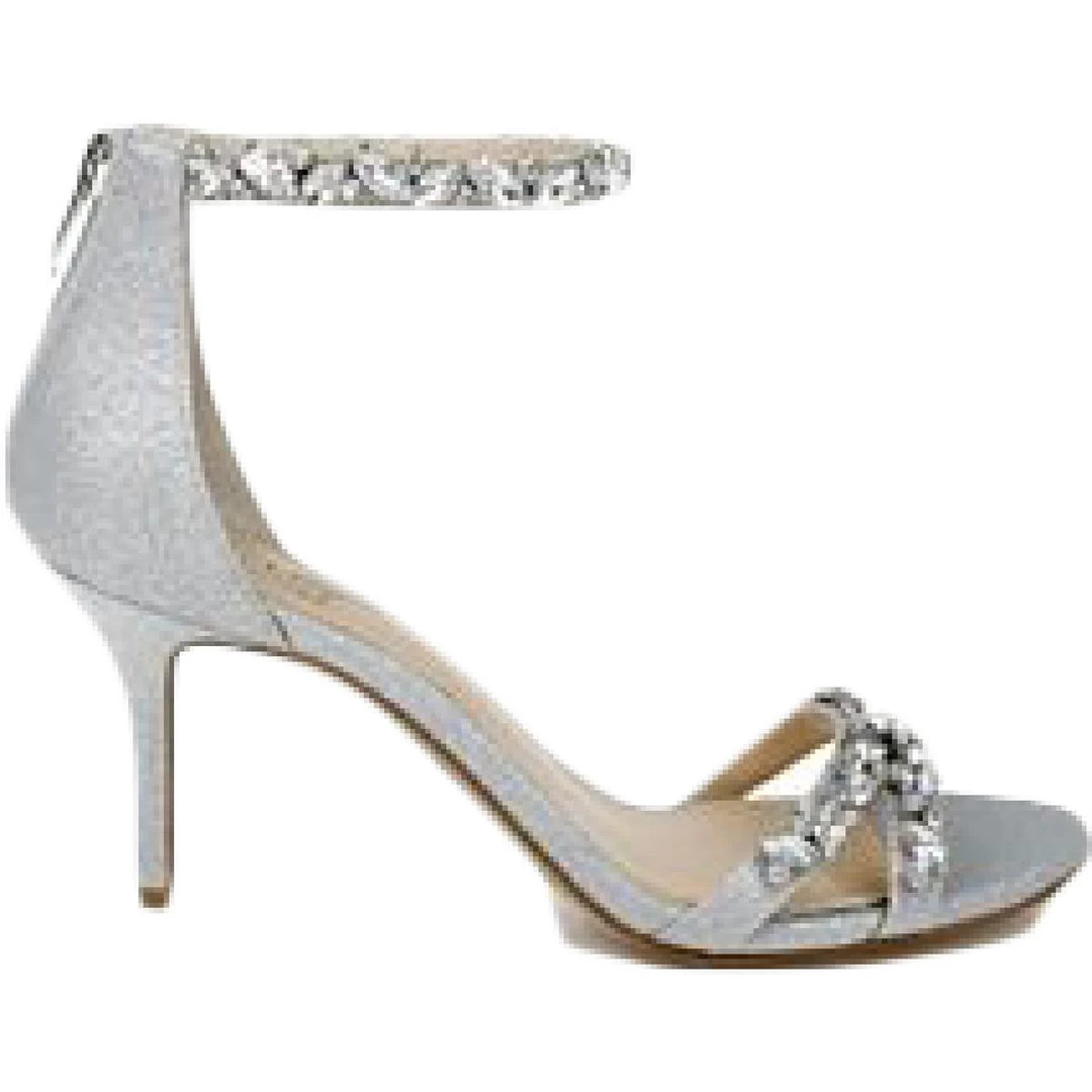 Brand new π Jewel Badgley Mischka Caroline π© Womens Satin Ankle Strap π Dress π©΄ Sandals π 4 Brand new π Jewel Badgley Mischka Caroline π© Womens Satin Ankle Strap π Dress π©΄ Sandals π - Image 2