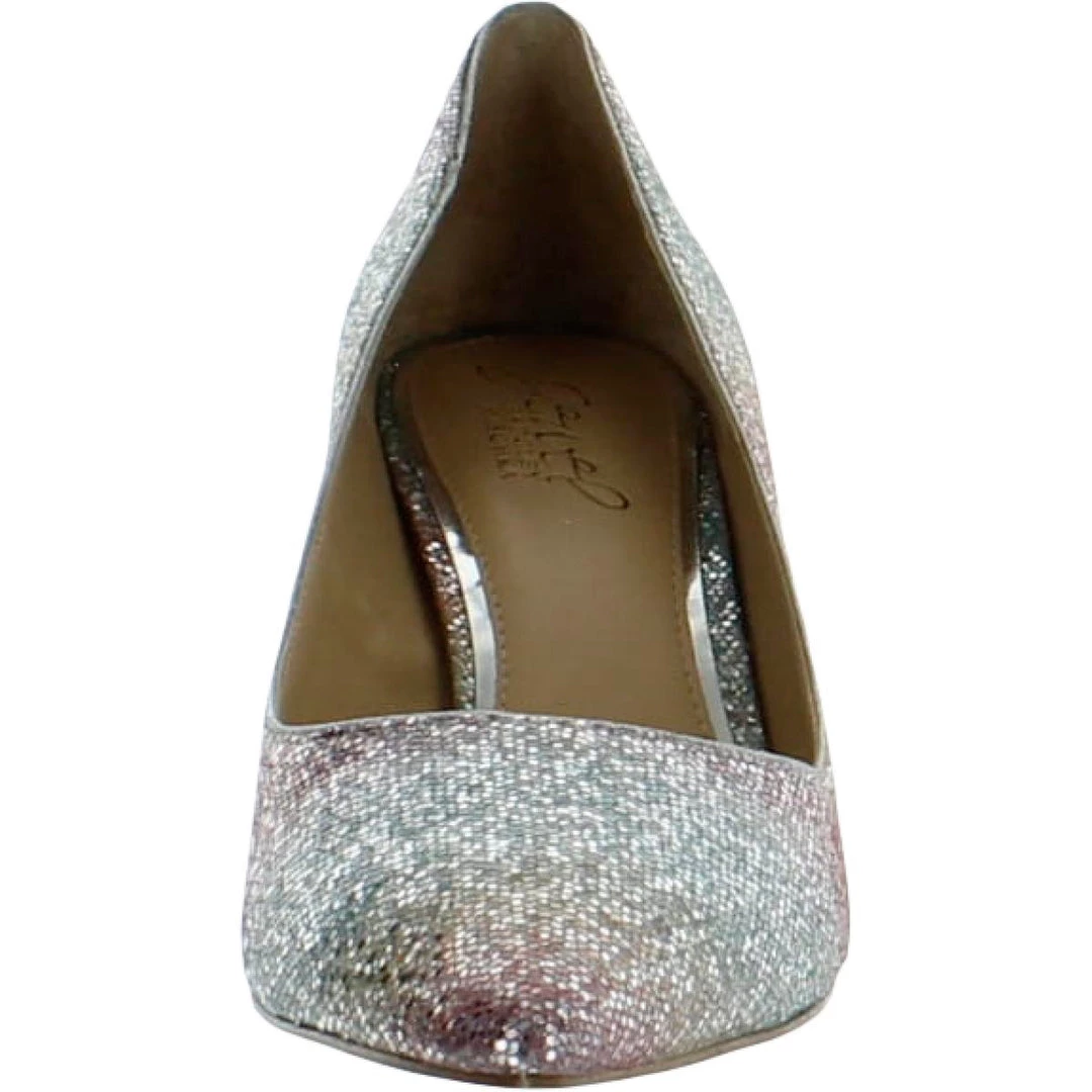 Promo π Jewel Badgley Mischka Rudy π© Womens Metallic Pointed Toe π Dress Pumps π₯ 4 Promo π Jewel Badgley Mischka Rudy π© Womens Metallic Pointed Toe π Dress Pumps π₯ - Image 2