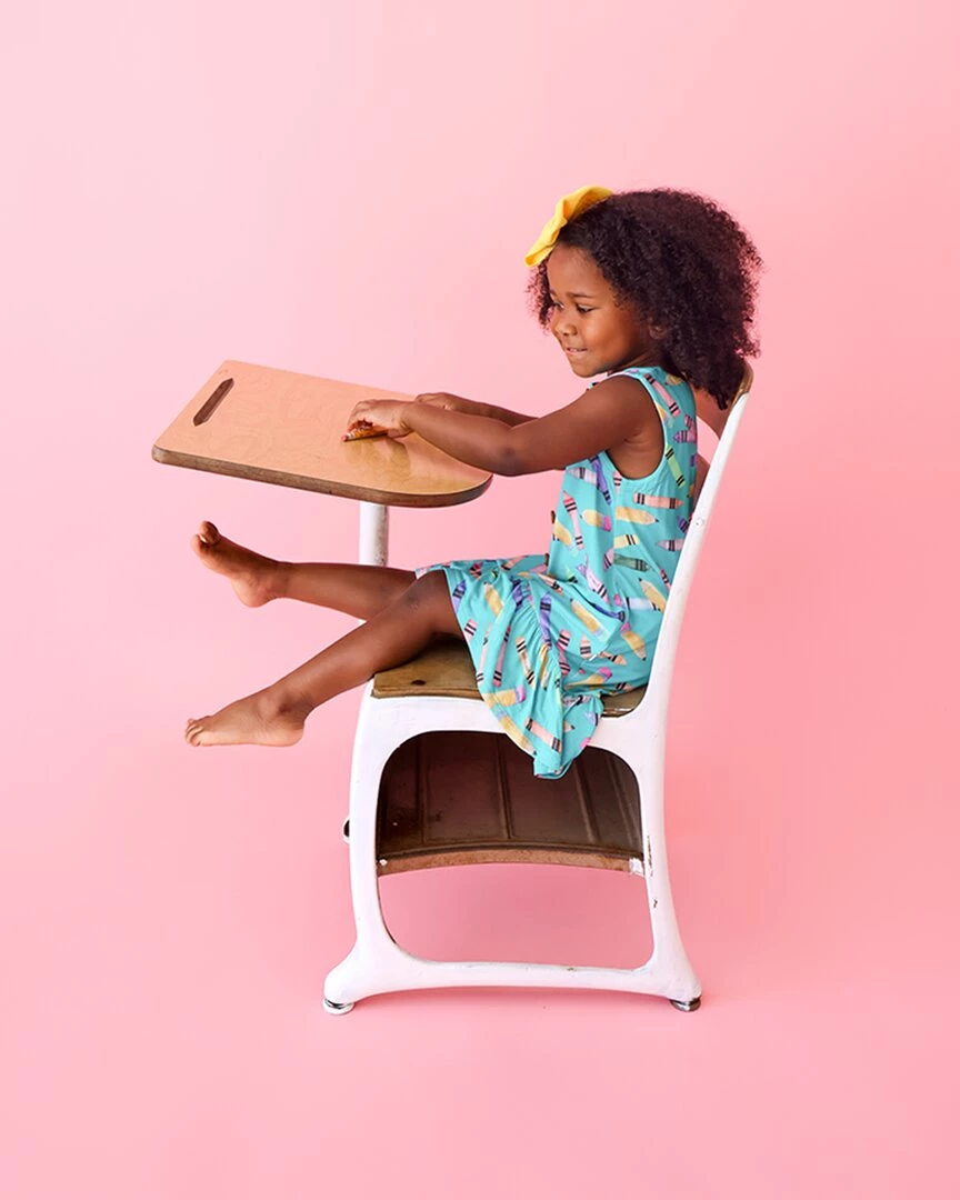 Hot Sale π kids Posh Peanut Back To School Henley High-Low π Dress π€© 4 Hot Sale π kids Posh Peanut Back To School Henley High-Low π Dress π€© - Image 2