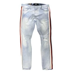 New ⌛ Jordan Craig Men'S Sugar Hill Sean Striped Jean in Ice Blue ❤️