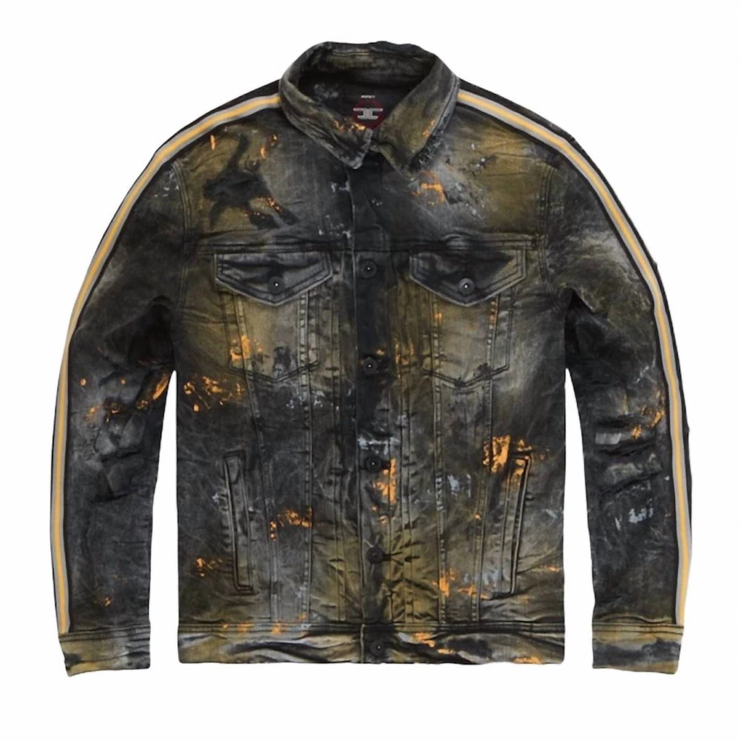 Best reviews of π Jordan Craig Men'S Sparta Striped Denim Jacket in Gold β 5 Best reviews of π Jordan Craig Men'S Sparta Striped Denim Jacket in Gold β - Image 3