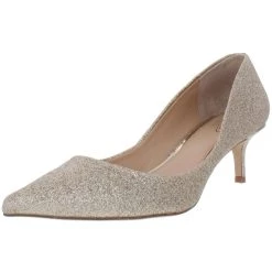 New π€© Jewel Badgley Mischka Royalty π© Womens Kitten Slip On Pumps β