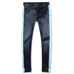 Brand new π€© Jordan Craig Men'S Sean Grand Prix Striped Jean in Midnight Carnival π