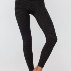 Best Sale 😀 Spiritual Gangster 👩 women Stripe Love Sculpt Seamless Legging in Black 🛒
