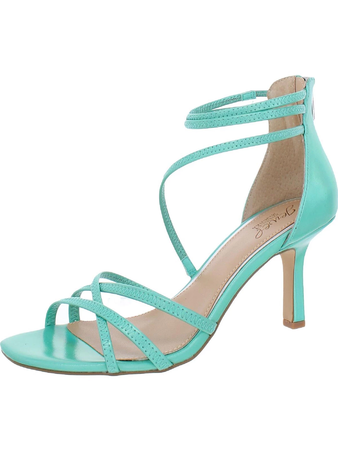 Deals β€οΈ Jewel Badgley Mischka Flor π© Womens Iridescent Strappy Strappy π©΄ Sandals βοΈ 6 Deals β€οΈ Jewel Badgley Mischka Flor π© Womens Iridescent Strappy Strappy π©΄ Sandals βοΈ - Image 4
