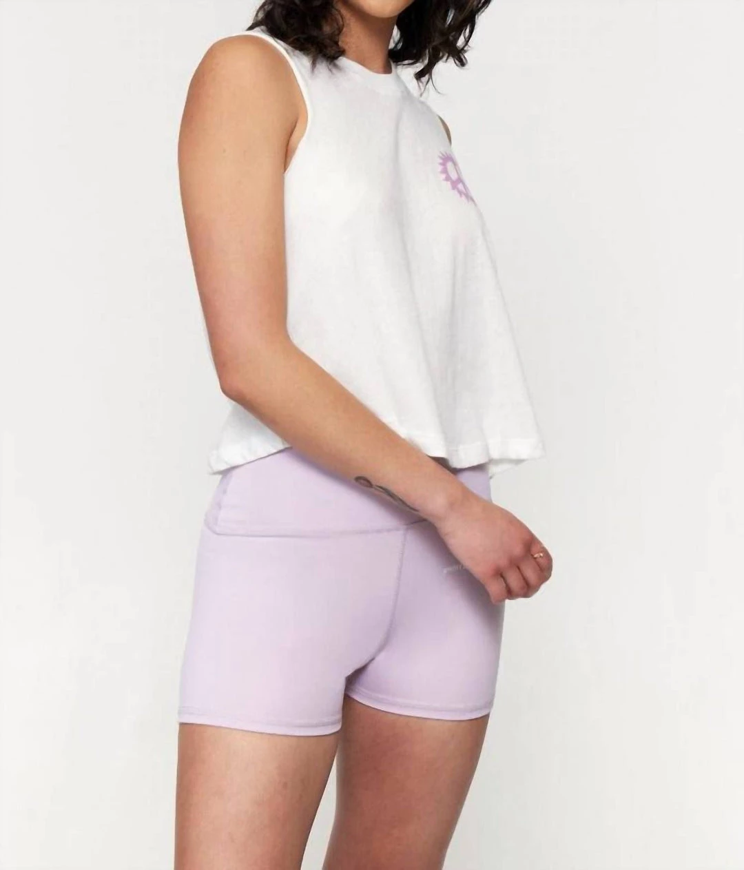 Buy π Spiritual Gangster π© women May All Beings Crop Tank in Stone π 4 Buy π Spiritual Gangster π© women May All Beings Crop Tank in Stone π - Image 2